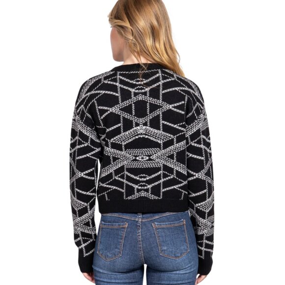 Aztec Pattern Jacquard Sweater by Active Basic - Picture 3 of 4